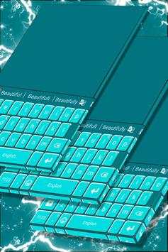 Teal Blue Keyboard Theme screenshot 1