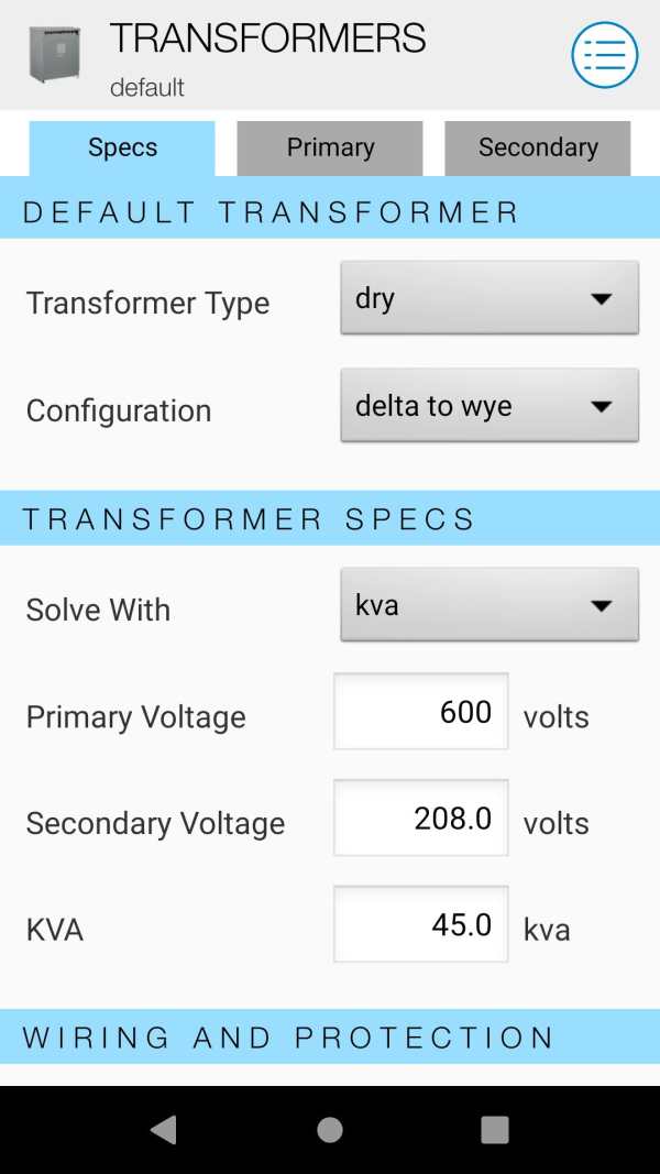 Electrical Calc USA Free screenshot 4