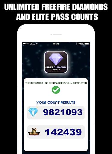 Free Diamonds & Elite Pass Counter For Garena Fire screenshot 4