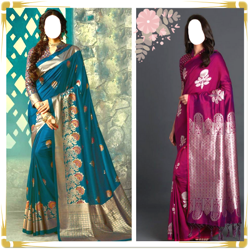 Ladies Pattu Saree Photo Suit icon