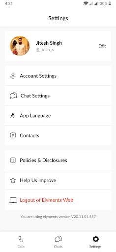 Elyments -Private chat & calls screenshot 6