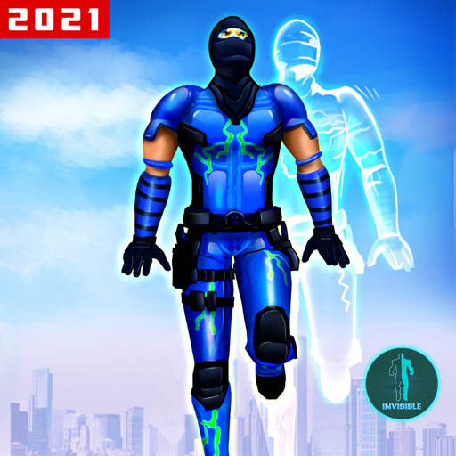 Invisible Ninja Rope Hero Game 23
