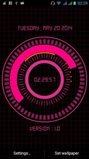 Animated Digital Clock Free screenshot 4