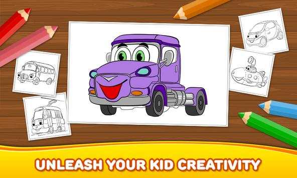 Free Boys Coloring Book: Cars screenshot 5