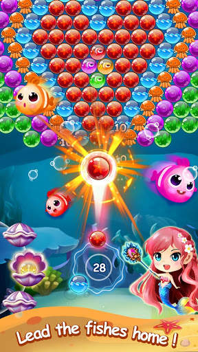 Mermaid Bubble Shooter Ball Pop: Fun Game For Free screenshot 2