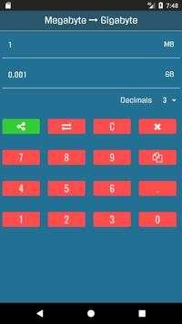 GB to MB Converter screenshot 3