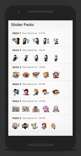 Metal Sticker - WAStickerApps screenshot 2