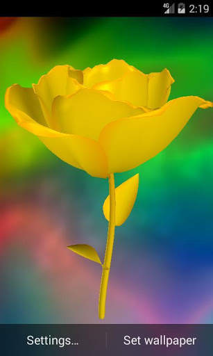 3D Rose Live Wallpaper 6 تصوير الشاشة