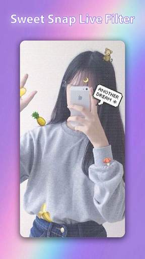 Sweet snap live face filter selfie camera edit screenshot 4