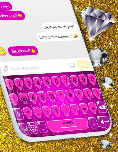Glitter Diamond Keyboard 💎 Fancy Shine Themes screenshot 6