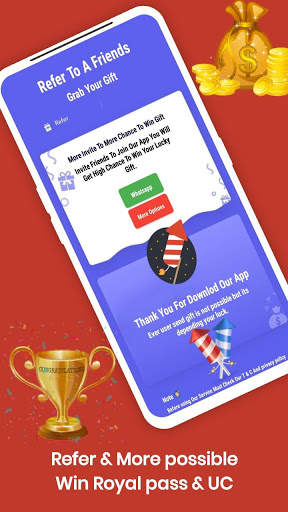 v clips - win Free UC Cash royal pass season Prank screenshot 8