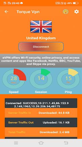 Torque VPN скриншот 5