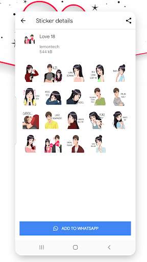 love stickers for whatsapp 2020 (WAStickerApps) WA screenshot 3