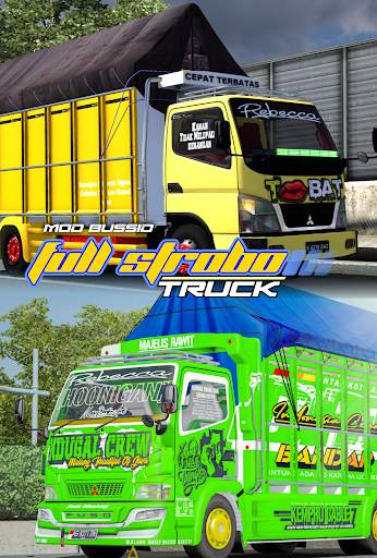 Mod Bussid Full Strobo Truk screenshot 1