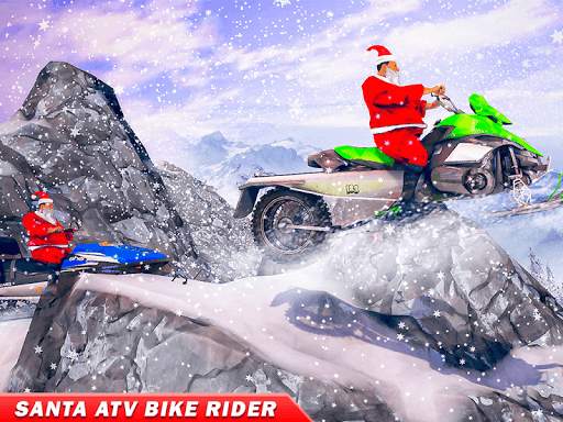 Santa Atv Snow Bike Racing 2021 : Quad Bike Race screenshot 14