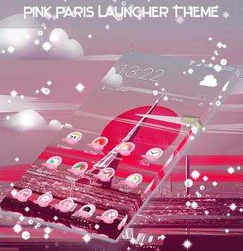 Pink Paris Launcher Theme screenshot 2