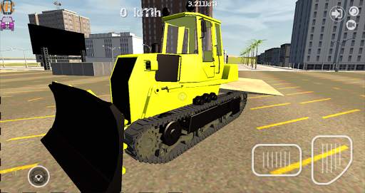 Bulldozer Driving Simulator 3D screenshot 1