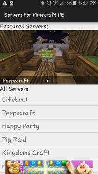 Servers For Minecraft PE screenshot 1