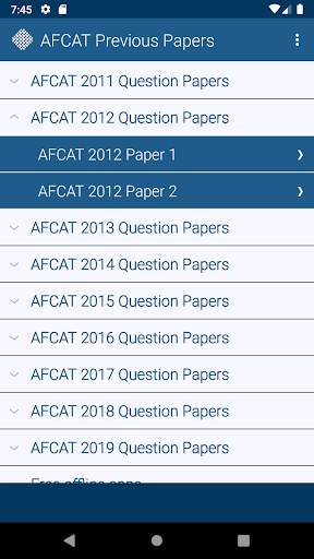 AFCAT Previous Papers free screenshot 2