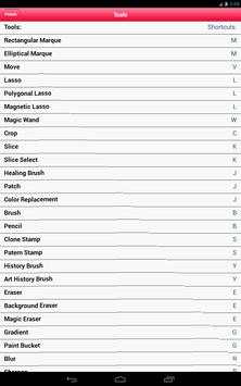Shortcuts for Photoshop CS6 screenshot 10