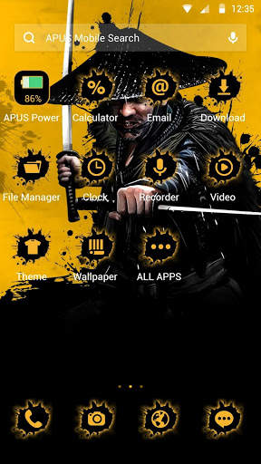 Brave Warrior APUS Launcher theme screenshot 2