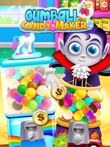 Bubble Gum Maker: Rainbow Gumball Games Free screenshot 1
