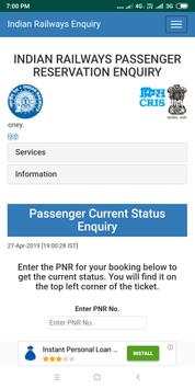 indian railways passenger reservation enquiry screenshot 2