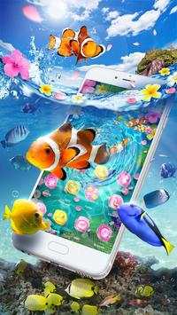 Lively 3D Color Fish Theme screenshot 5