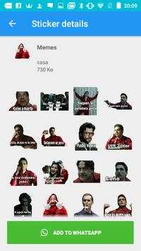 Casa du Papel WAStickerApps for WhatsApp 2019 screenshot 3