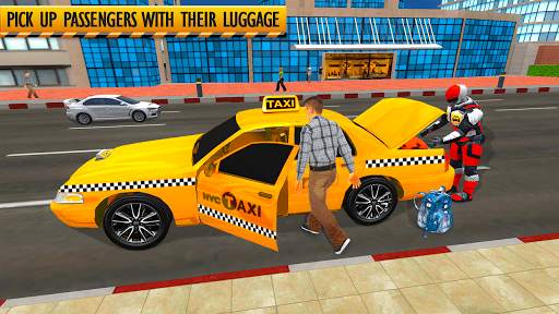 Robot Taxi Driver: New Taxi Driving Games 2020 screenshot 1