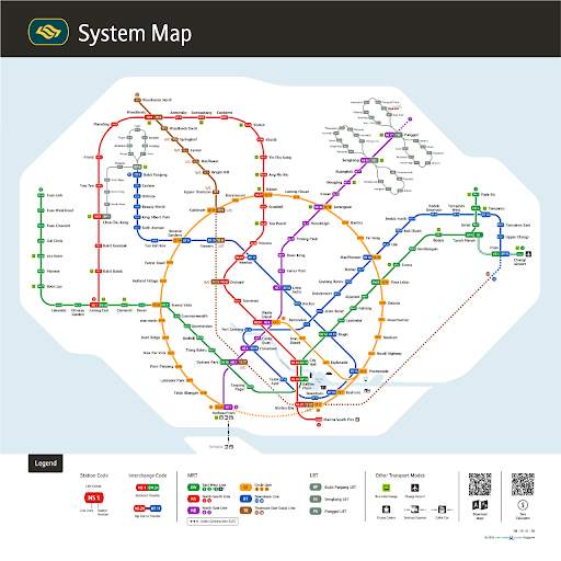 Singapore MRT Map latest 1 تصوير الشاشة