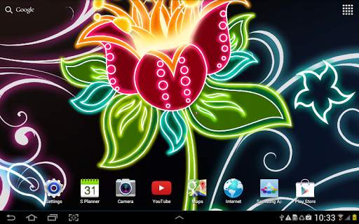 Neon Flowers Live Wallpaper screenshot 10
