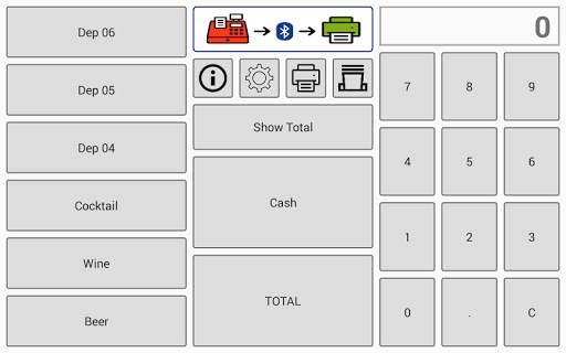Cash register with BT printer screenshot 3