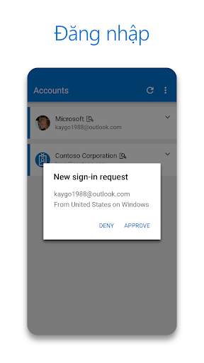 Microsoft Authenticator screenshot 1