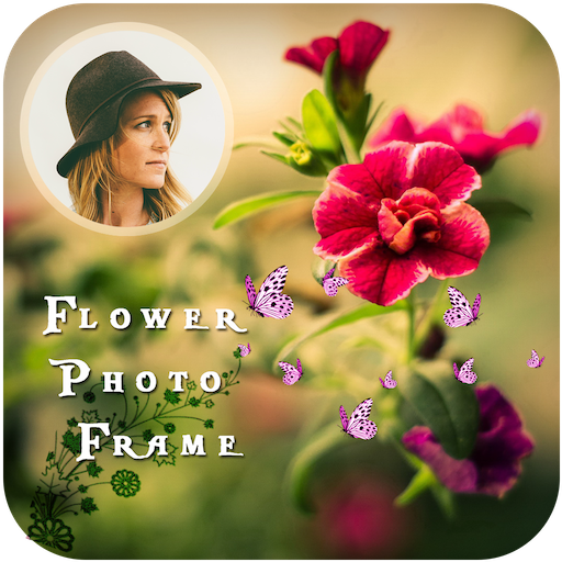 Rose Flower GIF Photo Frame Editor icon