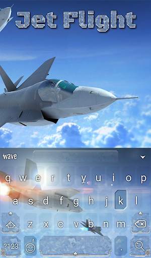 Jet Flight Animated Keyboard   Live Wallpaper screenshot 2