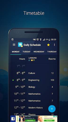 Daily Schedule - Timetable screenshot 1