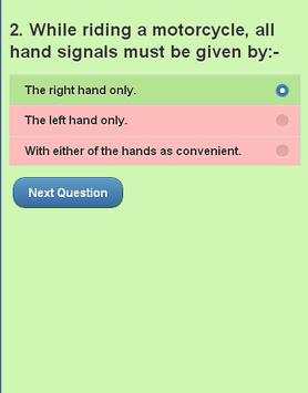 driving licence practice test screenshot 3