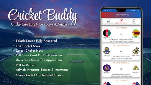 CRICKET BUDDY LIVE SCORE, SCHEDULE & NEWS APP screenshot 5