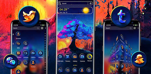 Abstract Sunrise Launcher Theme screenshot 6