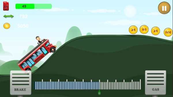 Upin Bus Extreme Hill Racing screenshot 1