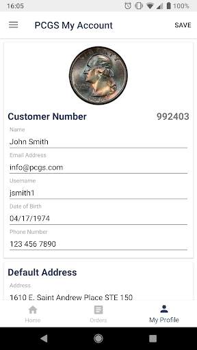 PCGS My Account - Orders, Shows & Specials screenshot 4