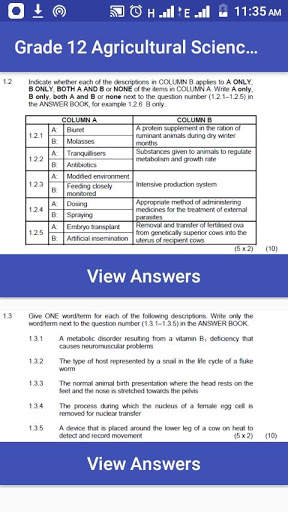 Grade 12 Agricultural Sciences Mobile Application screenshot 3