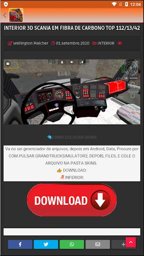 Grand Truck Simulator 2 SKINS e MAPAS screenshot 5