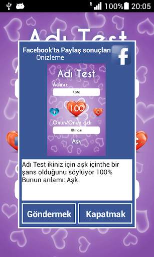 Aşk Testi Ad - şaka - Prank App screenshot 3