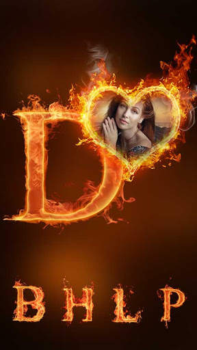 Fire Text Photo Editor frame स्क्रीनशॉट 2