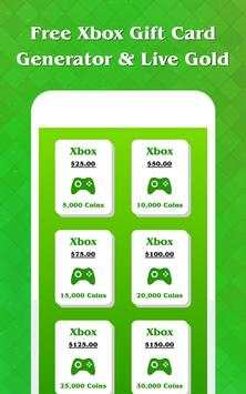 Free Xbox Gift Card Generator & Live Gold for Xbox 3 تصوير الشاشة