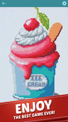 Cross Stitch - Color by Letters Pixel Art Game screenshot 2