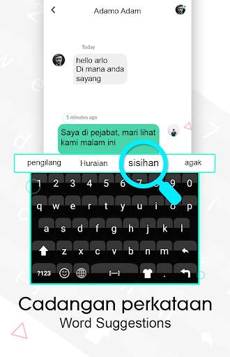 Malay Keyboard: Malay Language Typing स्क्रीनशॉट 3