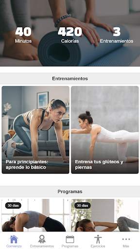 Ejercicios de pilates en casa screenshot 1